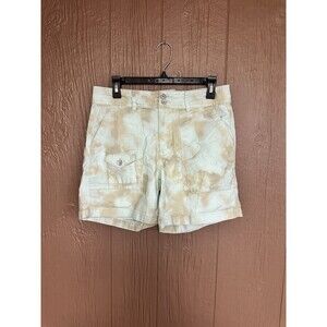 Anthropologie Women‎ Wanderer Utility Shorts Blue Brown Size 28 Hiking Outdoor